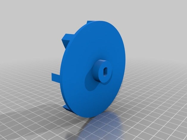rotor jardin de la pompe à verser arrosage extérieur et le turbine 3D print model - Mito3D