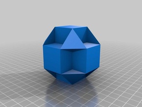 pequeño cubicuboctahedron de matemáticas octaedro poliedros poliedro 3d print model - Mito3D