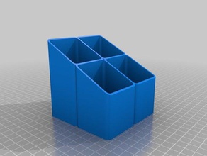 modular deskorganiser office drawers micro sd card holder mini organization pen stackable 3d print model - Mito3D
