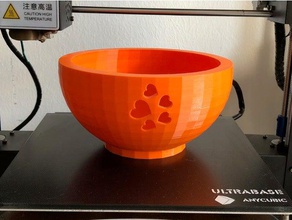 bowl hearthcut 3d print model - Mito3D