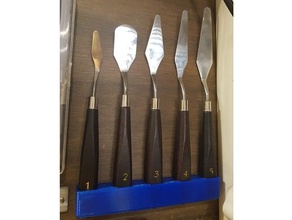 multi spatula holder tool holders & boxes 3d print model - Mito3D