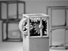 25cube spinning machine interactive art fidget spinner form2 sla 3d print model - Mito3D