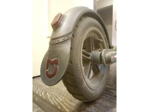 xiaomi mijia m365 - roda traseira pára-lama esporte & ao ar livre mudflap guarda-lamas protetor de respingo 3d print model - Mito3D