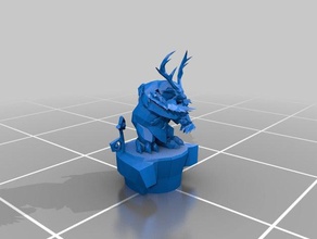 moonkin statua sculture 3d print model - Mito3D