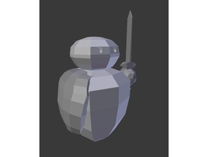 moonlighter koruyucu golem 3d baskı düşman oyun guardian poly düşük 3d print model - Mito3D