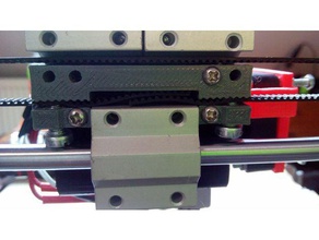 belt holder axis x 3d printing 3d print model - Mito3D