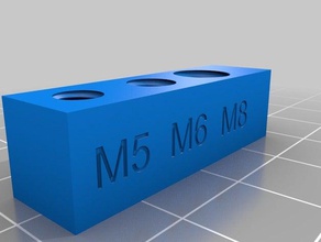 m5 m6 m8 spool test metrikus menet teszt 3d print model - Mito3D
