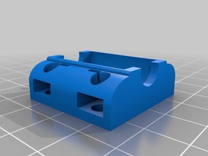 paramétrico de rodamiento titular mediante bridas Impresora 3d las piezas cojinete soporte personalizable 3d print model - Mito3D