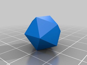 icosaedro matemática poliedros poliedro 3d print model - Mito3D