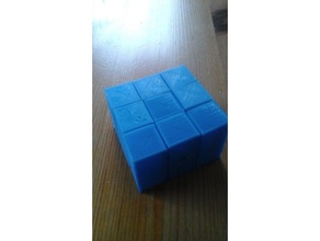 3x3x1 puzzles 3x3x3 rubiks cube 3d print model - Mito3D