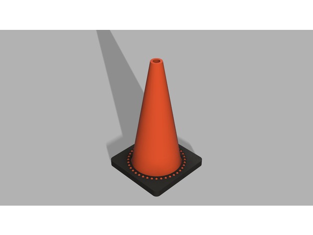 cône du trafic 1 à 10 de l'échelle jouets construction cônes signalisation la sécurité circulation 3D print model - Mito3D