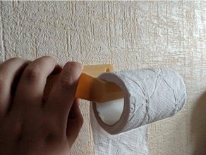 rollo de papel higiénico titular cuarto baño el soporte 3d print model - Mito3D