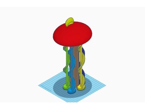 multi hongo llavero comida & bebida 3d print model - Mito3D