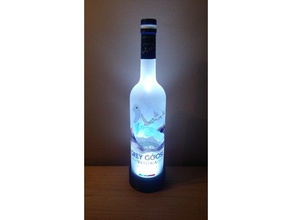 grey goose vodka bottle led lamp base household alcohol bar battery bottle bottle holder bulb custom drinking glass holder illumination lamp lamp base lamp holder lamp shade led light lighting