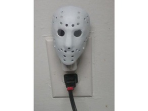 jason vorhees en la luz de noche decoración el viernes 13 máscara hockey 3d print model - Mito3D
