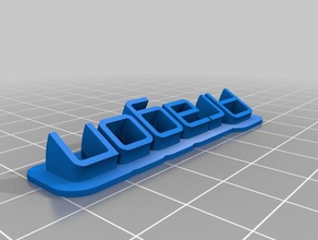 aragón de la oficina personalizado 3d print model - Mito3D