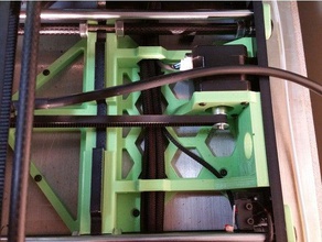 anet a6 rear mid brace 3d printer parts stepper mount 3d print model - Mito3D