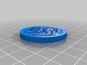 dragon coaster household drink 3d print model - Mito3D