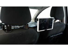 galaxy tab e - tablet car holder 10 inch cars 3d print model - Mito3D