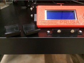 prusa i3 ikea 3d printer lack table enclosure door handle circle magnets parts 3d print model - Mito3D