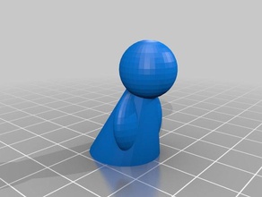 chess pawn - solid 3d print model - Mito3D