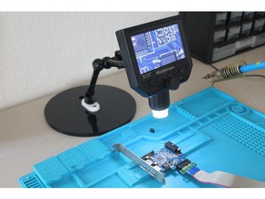 ajustável microscópio de suporte 3d print model - Mito3D