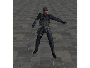 metal gear solid snake vieux 3d print model - Mito3D
