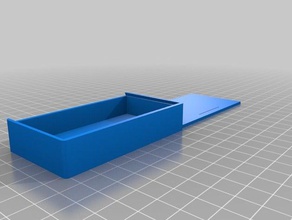 meu personalizados tampa deslizante caixa recipientes personalizado 3d print model - Mito3D