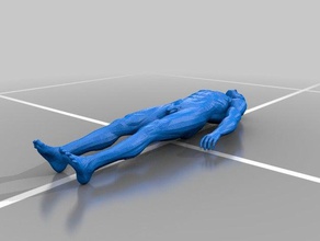anatomically correct male figure supine sculptures guy nsfw nude person 3d print model - Mito3D