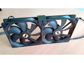 120mm screwless fans joint computer mining rig 3d print model - Mito3D