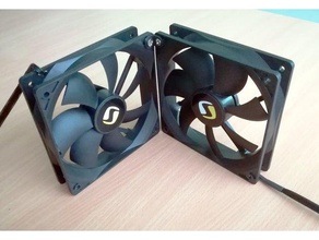 120mm fans joint 90 degrees computer degree mining rig 3d print model - Mito3D