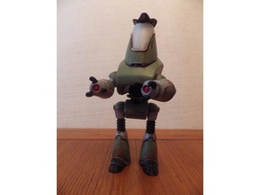 fallout protectron sheriff-Figur 3d-drucken 4 nuka Welt sheriff 3d print model - Mito3D