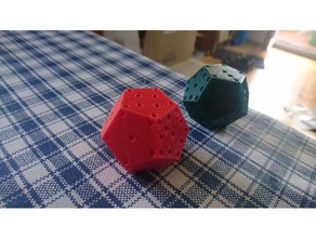 dodecahedra pips dice 3d print model - Mito3D