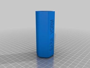 sara özelleştirilmiş labirent hediye kutusu kapağı metin biçim bulmaca 3d print model - Mito3D