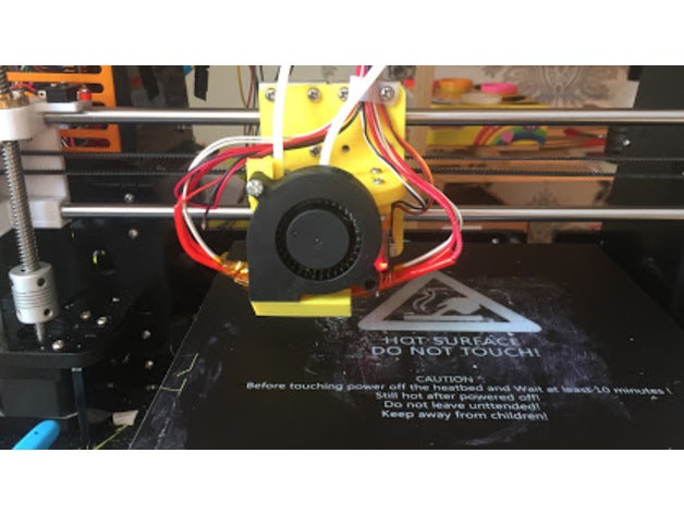 anet a8 x carriage chimera adjustable nozzle 3d printer parts bltouch bl touch mount chinese clone cyclops dual color e3d adjustment prusa i3 x-carriage 3D print model - Mito3D