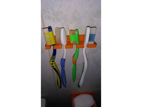 toothbrush holder bathroom head 3d print model - Mito3D