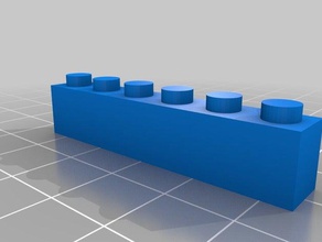 brick 6 construction toys customized 3d print model - Mito3D