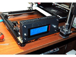 ekran kapağı 3d yazıcı hic-3dp17 hictop yazıcılar coperchio kapak lanna lcd prusa sergio 3d print model - Mito3D