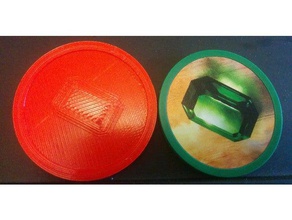 verde moneta splendore giocattolo & accessori di gioco da tavolo la token 3d print model - Mito3D