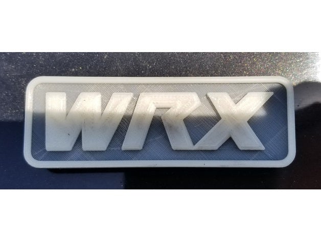 wrx verrouillage de l'insigne l'automobile insigne subaru 3D print model - Mito3D