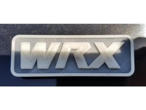 wrx verrouillage de l'insigne l'automobile insigne subaru 3d print model - Mito3D