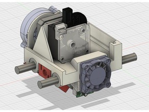 nxt sparkcube xl carriage 3d printer extruders dc42 duet e3d-titan e3d v6 extruder fusion 360 ir sensor titan x-carriage x 3d print model - Mito3D