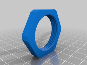 ender 2 3 carrete de la tuerca Impresora 3d las piezas creality hexagonal soporte bobina stock 3d print model - Mito3D