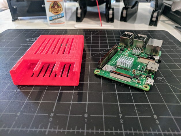 housse de raspberry pi radiateur d'édition l'électronique 3 cas remix 3D print model - Mito3D