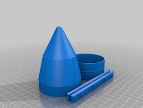estes model roket saturn v skylab dönüşüm araç 3d print model - Mito3D