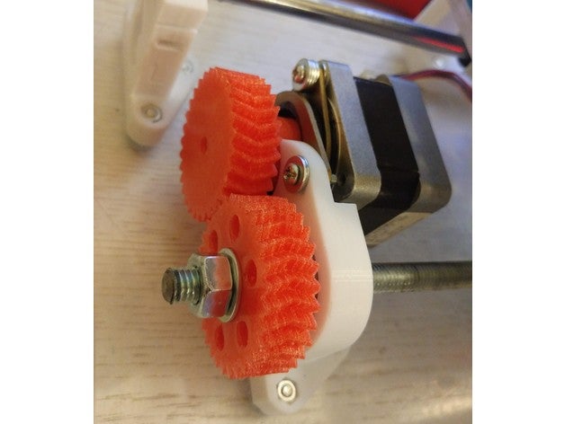 a spina di pesce gear ciclone del pwb fabbrica stessa dimensione originale, ma basso rumore il fai da te pcb 3D print model - Mito3D