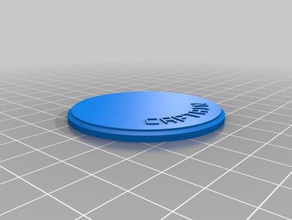 cap miniature piédestal w texte accessoires de jeu personnalisé 3d print model - Mito3D