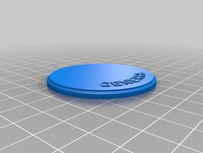 gen miniature pedestal w text props customized 3d print model - Mito3D