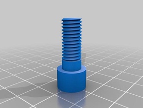 nut bolt fusion files easily customizable tools flexible 360 nylon screw head threads 3d print model - Mito3D