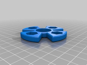 spinner eckig 4ray m8 mechanische Spielzeuge kundengebundene 3d print model - Mito3D